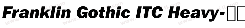 Franklin Gothic ITC Heavy字体转换